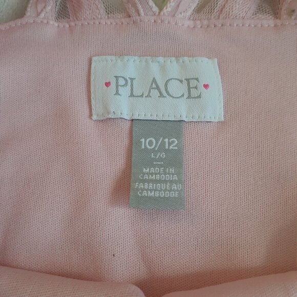The Children's Place Girl's Size L (10/12) Light Pink A Line Halter Top Dress - Picture 4 of 12